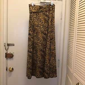 Maxi Animal Print Skirt